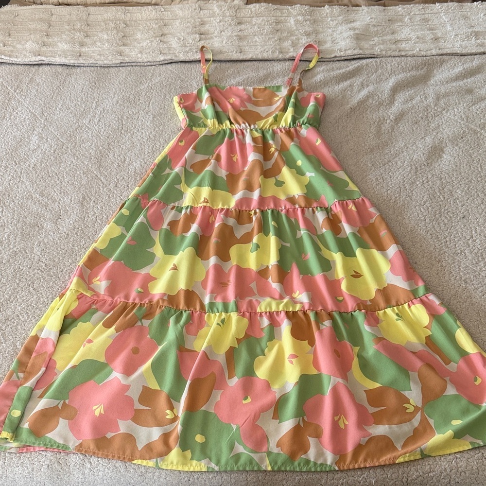 Social Standards by Sanctuary Vibrant Hippie Floral Maxi Dress Small - Picture 2 of 5